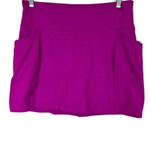 Fit 4 All by Carrie Wightman Waist Stablized Pocket Skort Orchid Pink Large Size